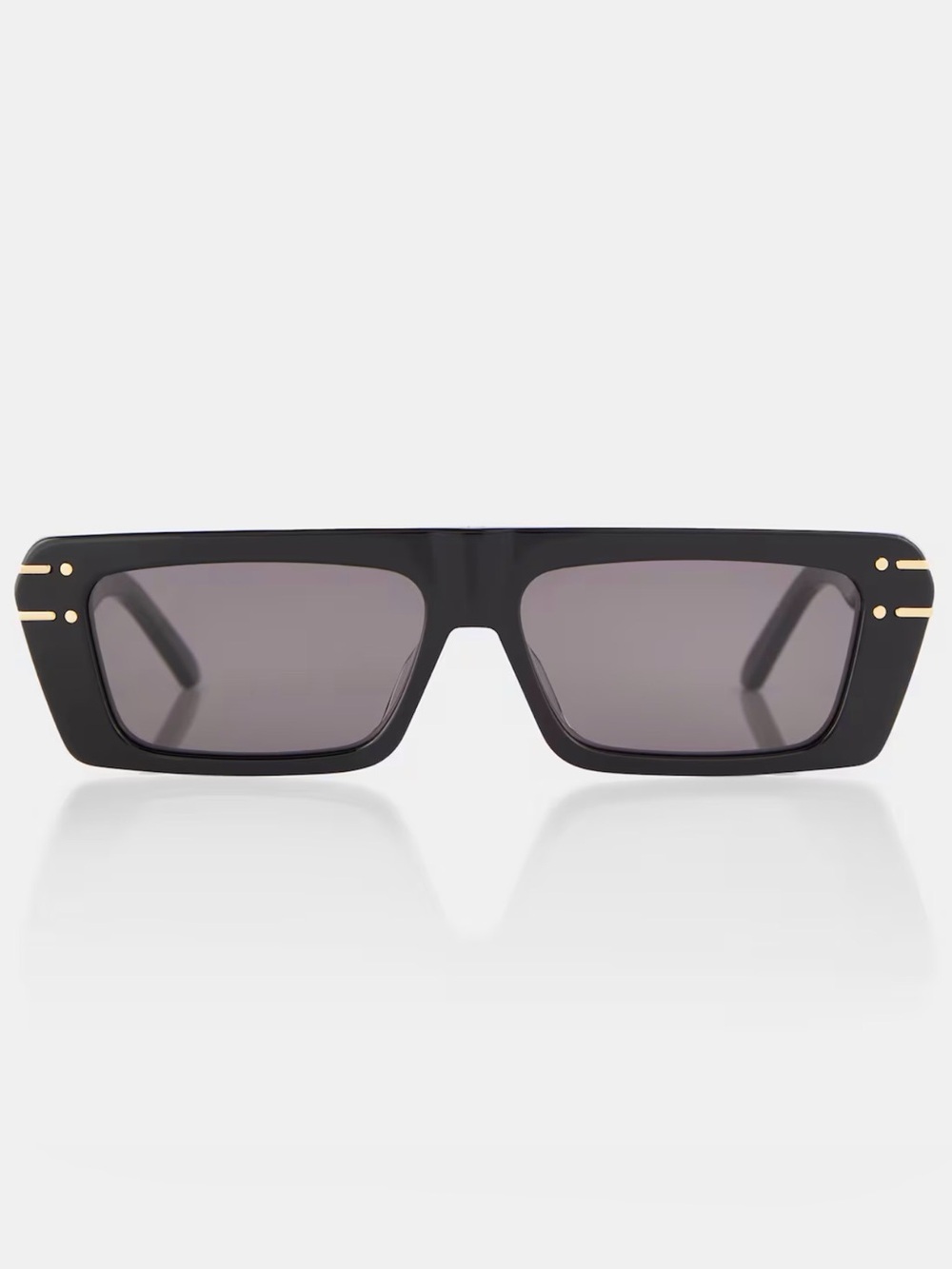 C D Rectangle Black Sunglasses